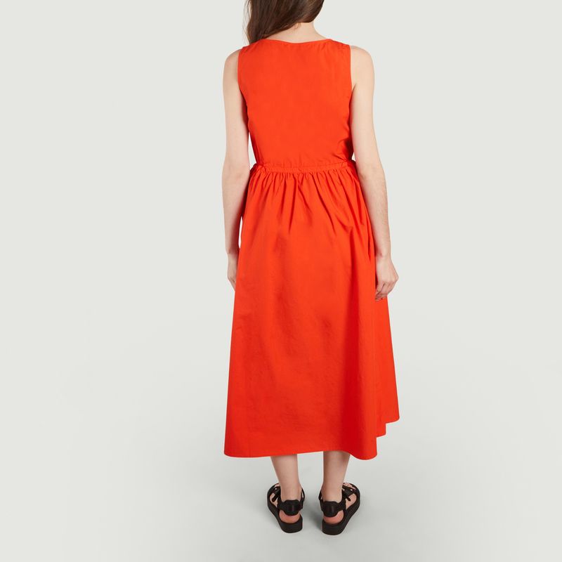 Long sleeveless dress in organic cotton - Aigle