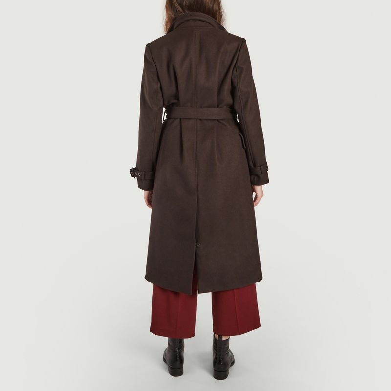Long straight cut woolen trench coat - Aigle