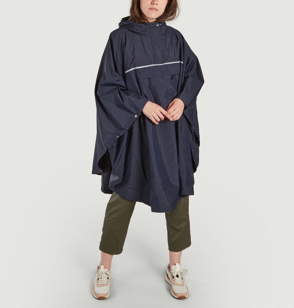 MTD® One Size Hooded Poncho Navy Blue Aigle | L'Exception