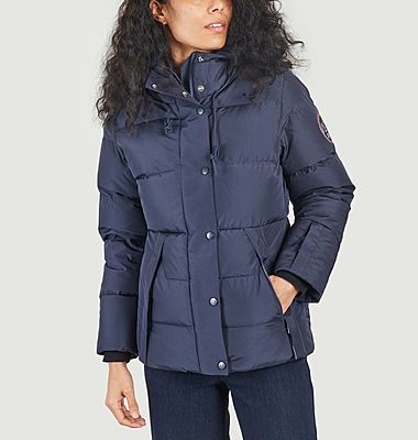 Feather quilted ski jacket