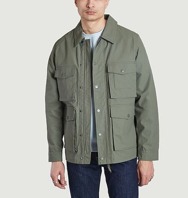 Short coated safari jacket