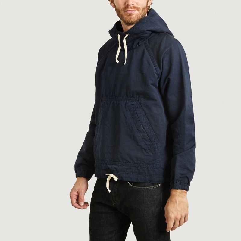Veste hoodie boxy en lin et coton - Albam