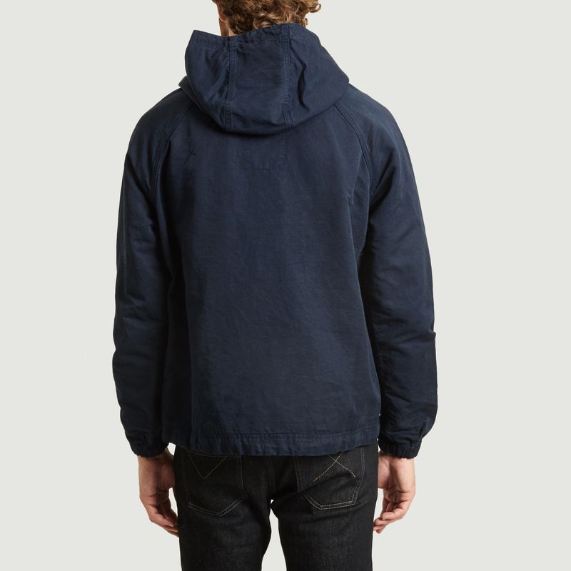 Veste hoodie boxy en lin et coton - Albam