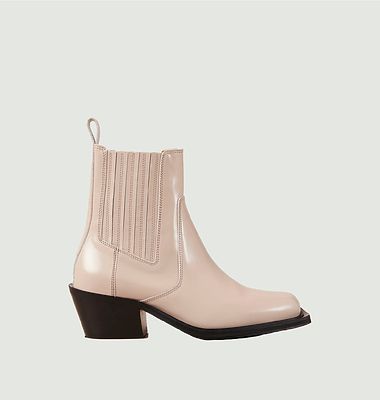 Denver Leather Ankle Boots