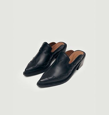 Weston leather mules