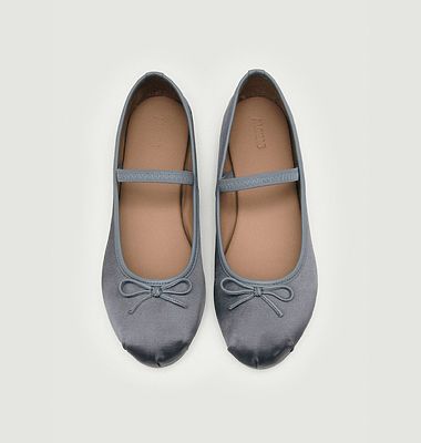 Odette satin ballerinas