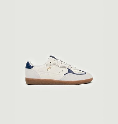 Tb.490 Rife Grain White Navy Leather Sneakers