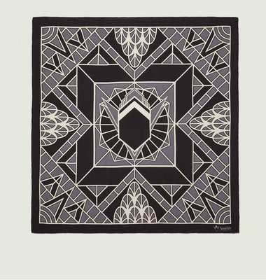 Foulard Carré En Laine Mérinos Signature