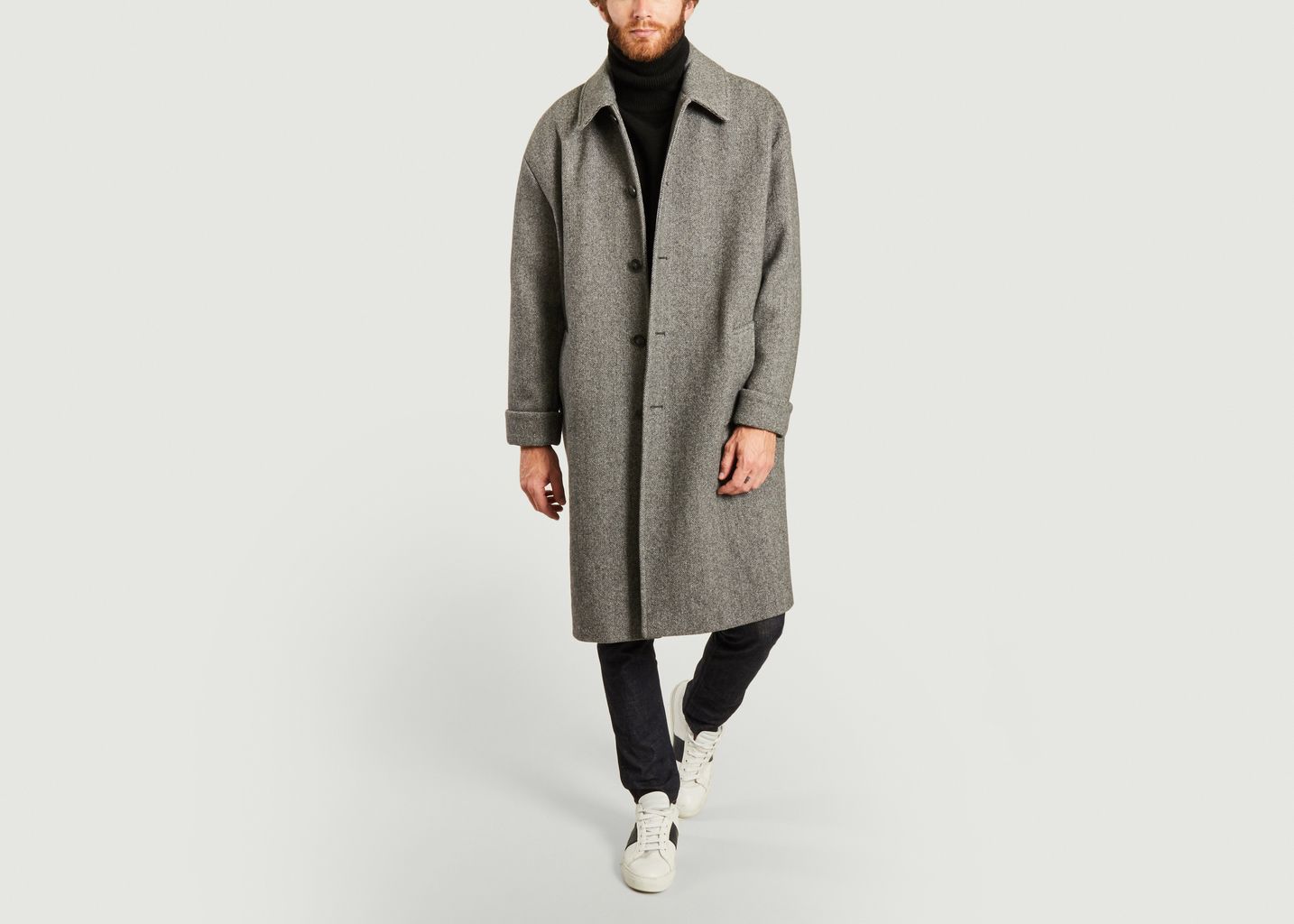 manteau gris american vintage