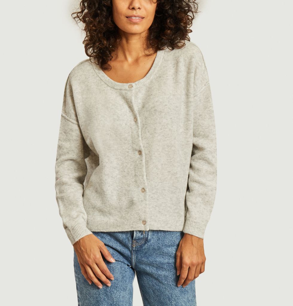 Rabatt 67 % Weiß L DAMEN Pullovers & Sweatshirts Strickjacke Vintage Nice Day Strickjacke 