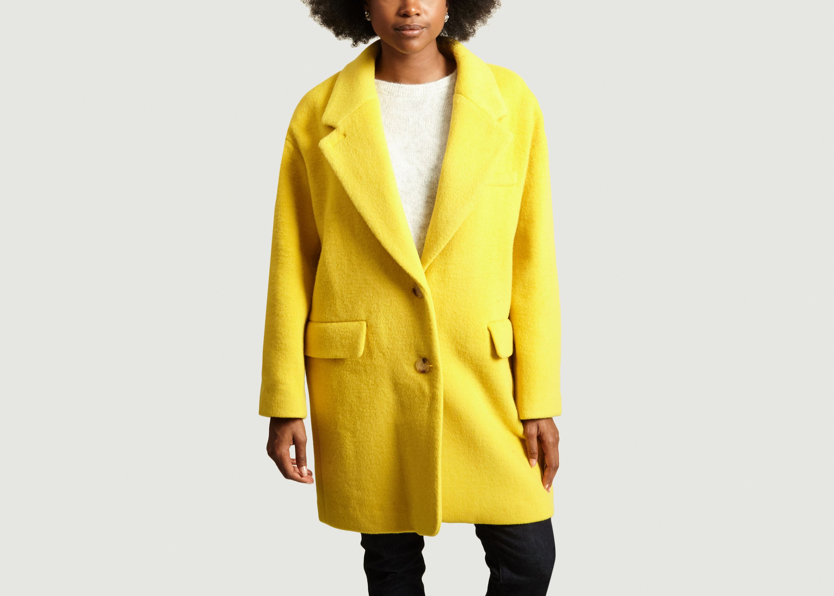 manteau jaune american vintage