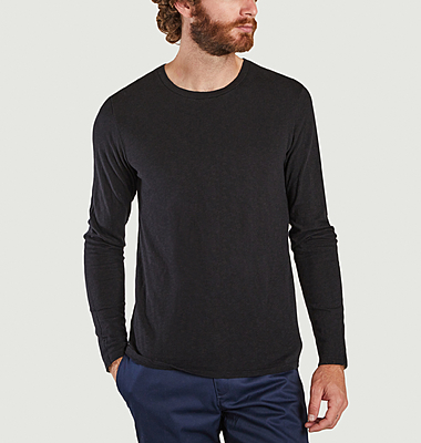 Bysapick slub cotton long sleeves t-shirt