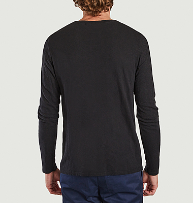 Bysapick slub cotton long sleeves t-shirt