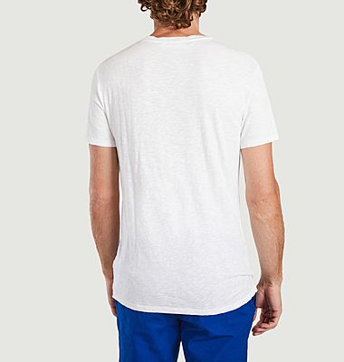 Bysapick slub cotton slim t-shirt
