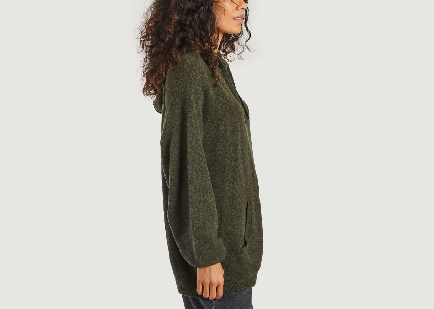 Pull mi-long ample à capuche Damsville - American Vintage