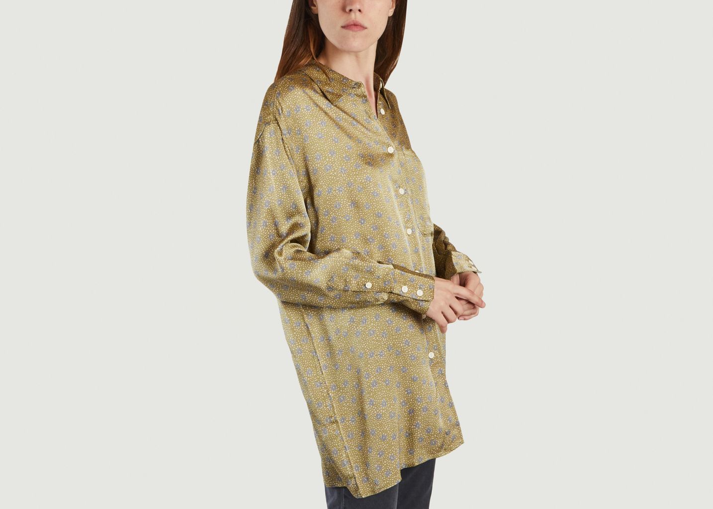 Chemise longue à motif fleuri Gintown - American Vintage