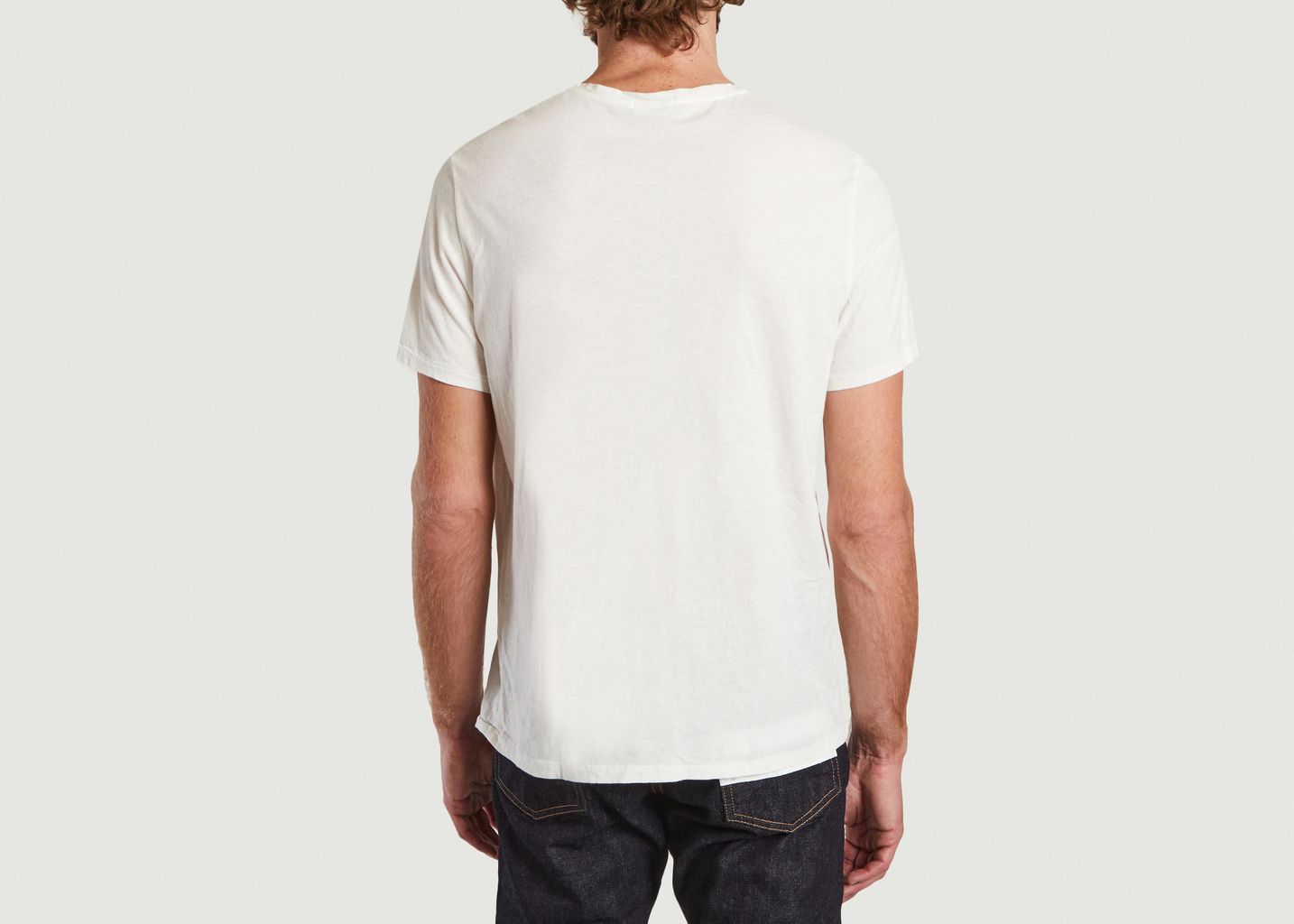 Tshirt Fakobay V-neck White American Vintage | L’Exception
