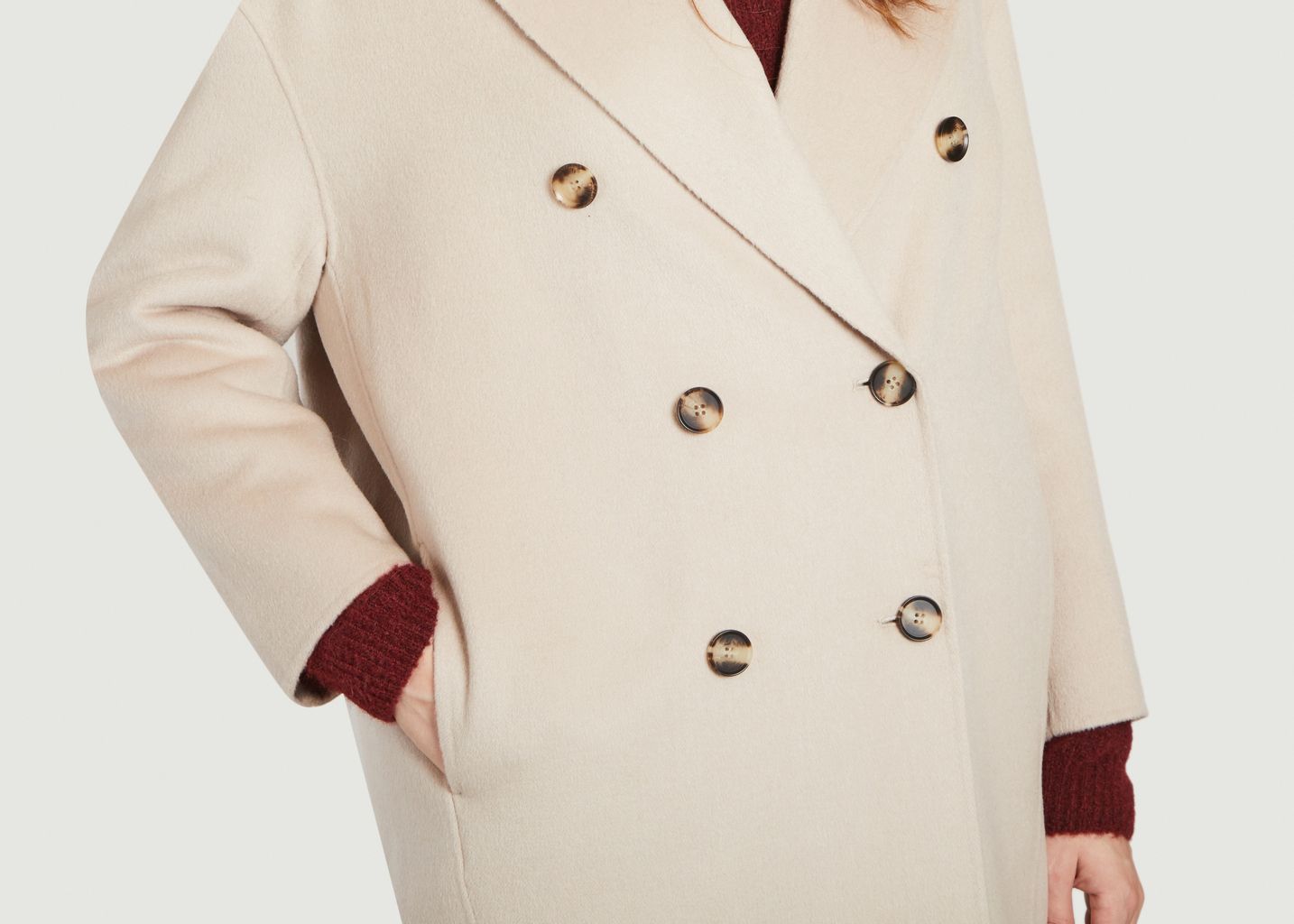Manteau droit à double boutonnage Dadoulove - American Vintage