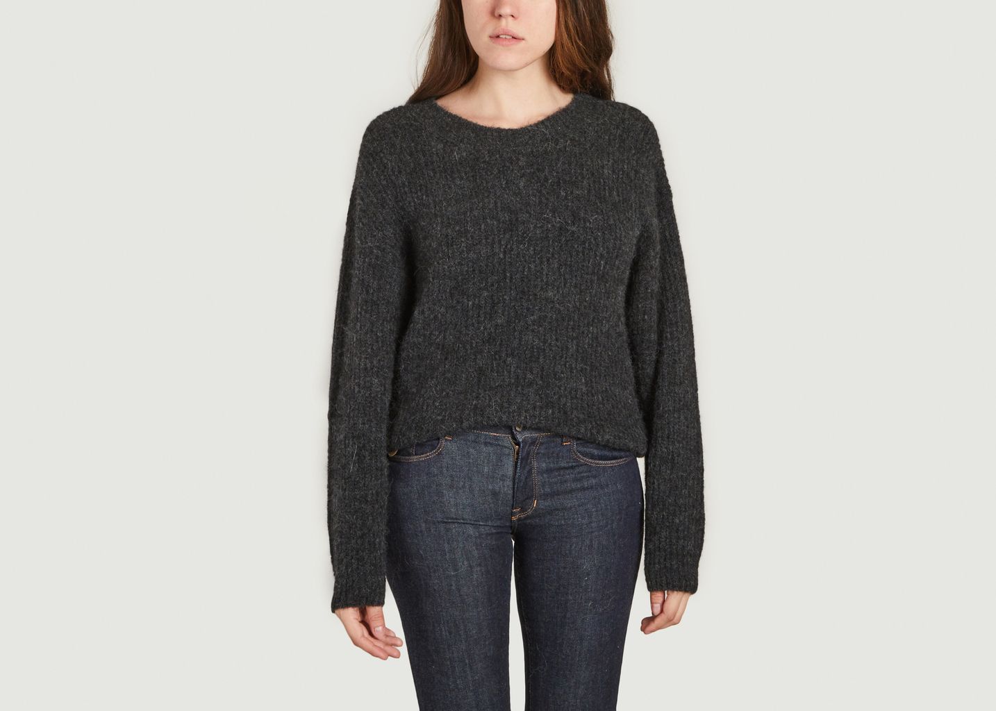 Ribbed round neck sweater East - American Vintage