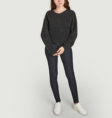 Ribbed round neck sweater East