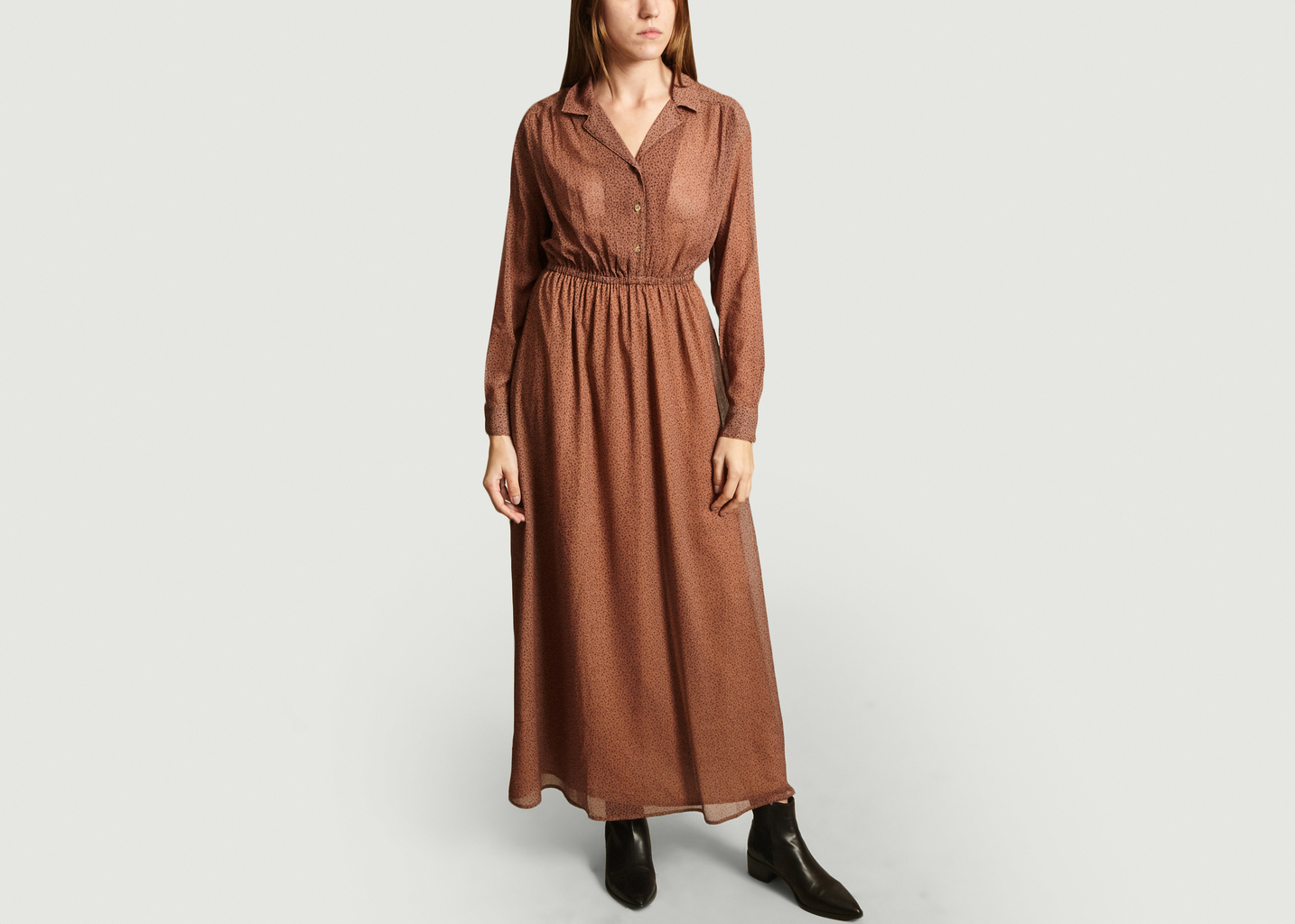 robe longue fleurie american vintage