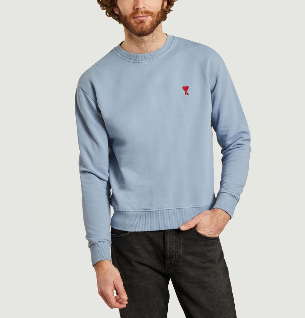 ami blue sweatshirt