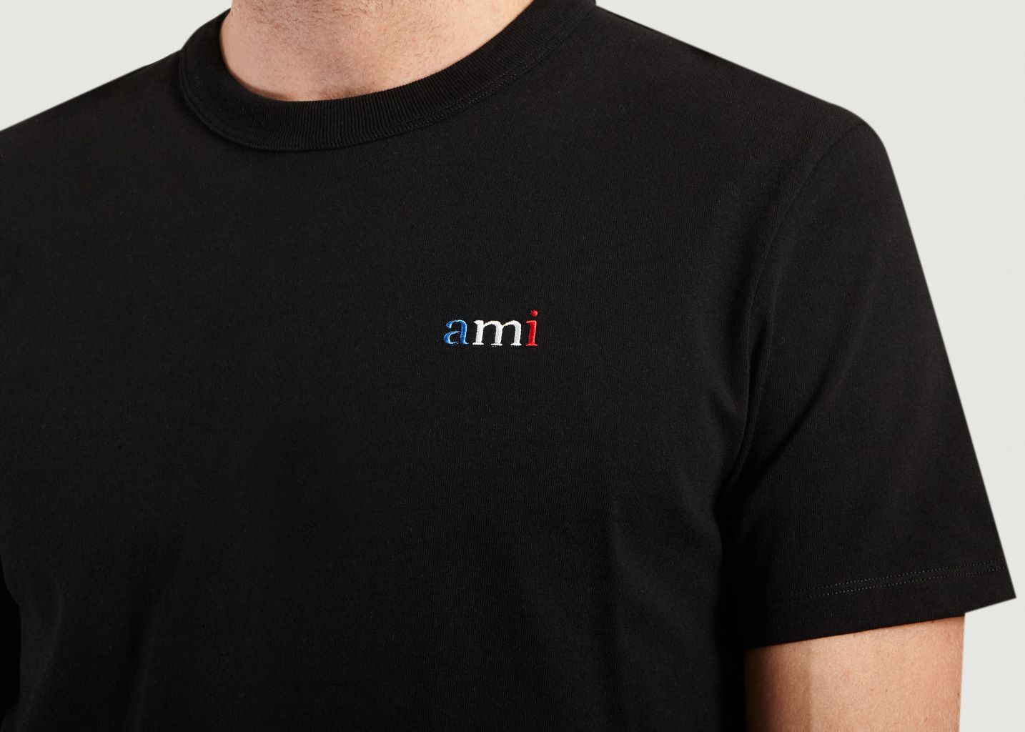 Ami BBR Embroidered T-Shirt - AMI Paris