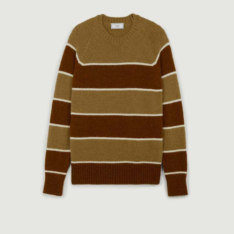Pull Rayé Manches Raglan - AMI Paris