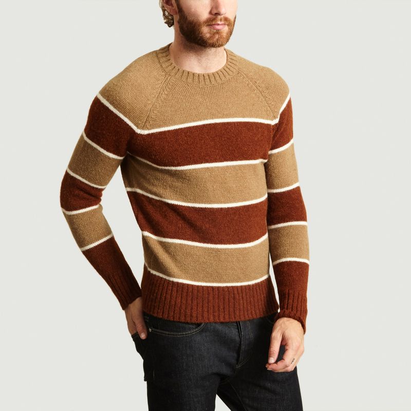 Pull Rayé Manches Raglan - AMI Paris