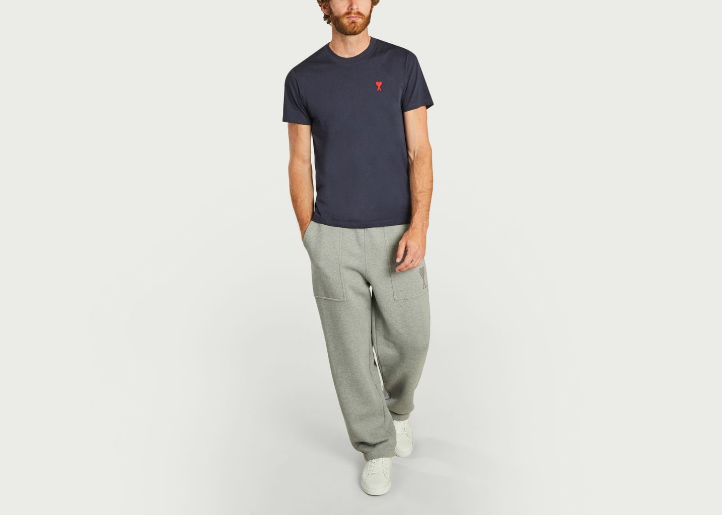 Pantalon De Jogging Broderie Ami De Coeur - AMI Paris
