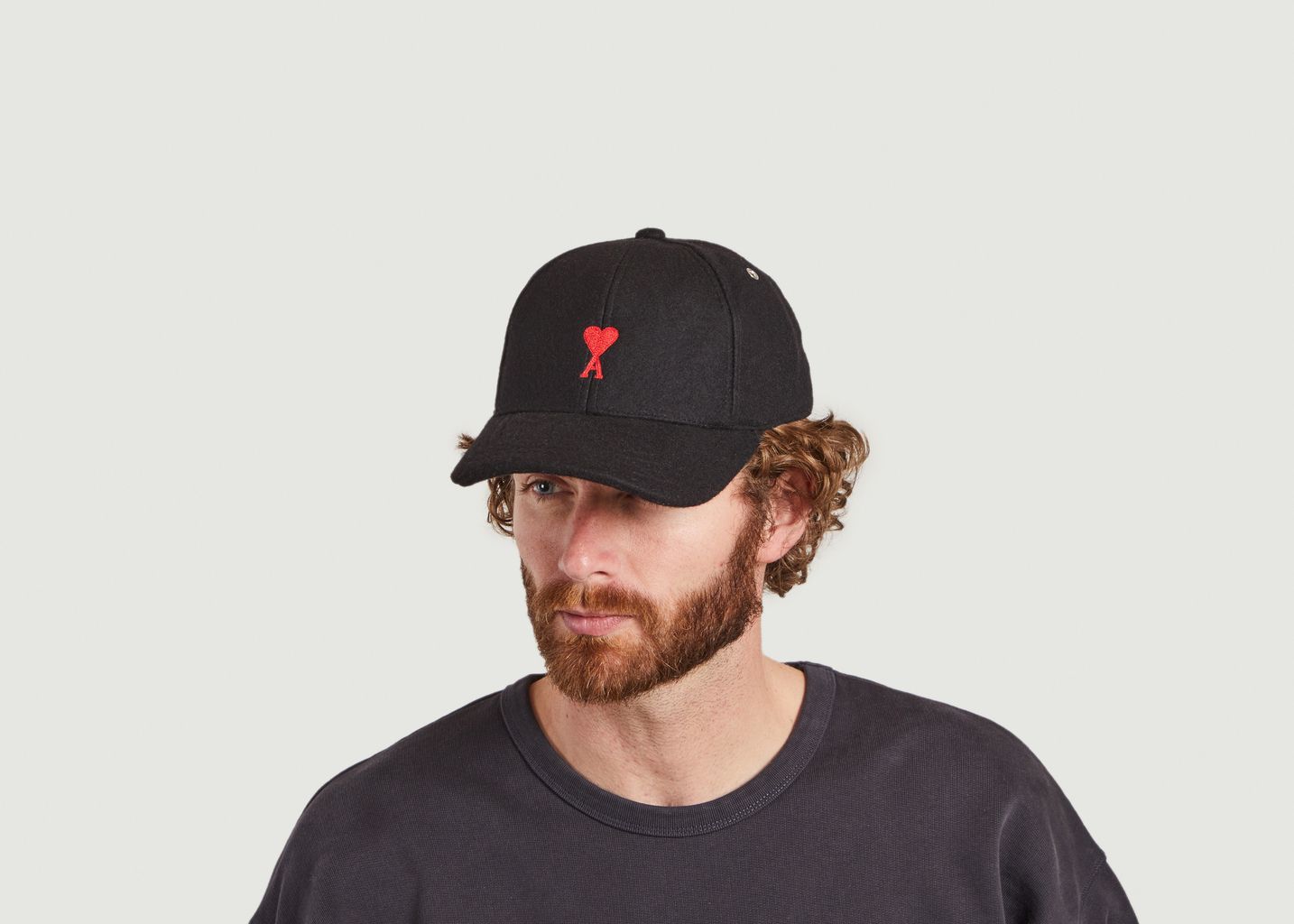 Casquette AMI De Coeur en gabardine de coton - AMI Paris