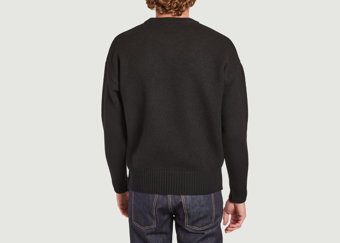 PULL AMI DE COEUR en laine mérinos feutrée - AMI Paris