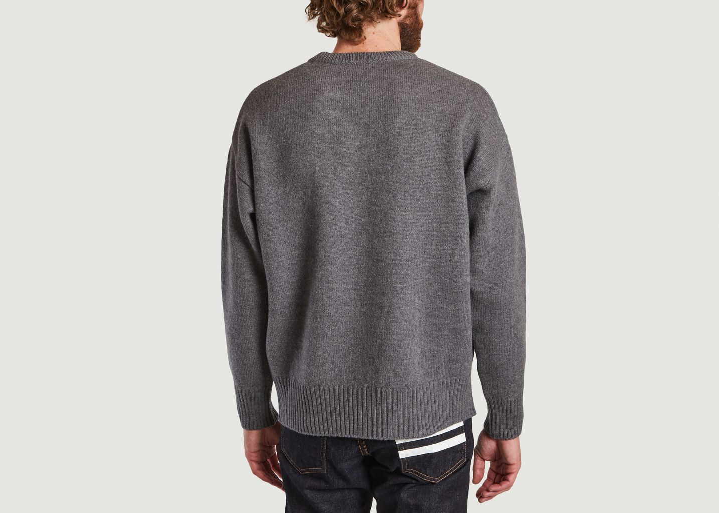 Pull siglé en laine Ami De Cœur - AMI Paris