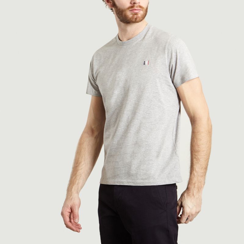 T-Shirt Uni Brodé - AMI Paris