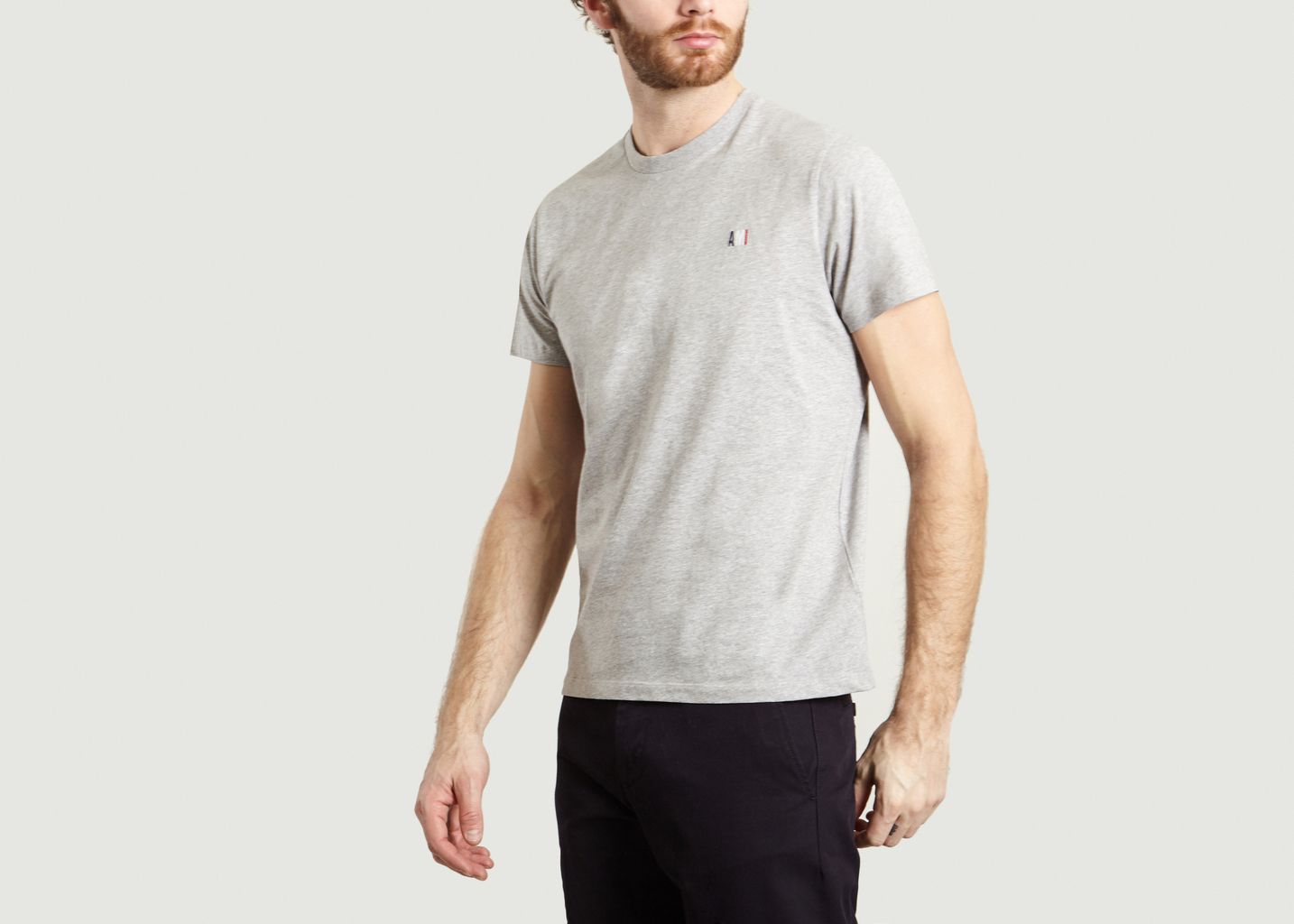 T-Shirt Uni Brodé - AMI Paris