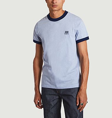 T-shirt Ami Paris en en jersey chiné de coton bio