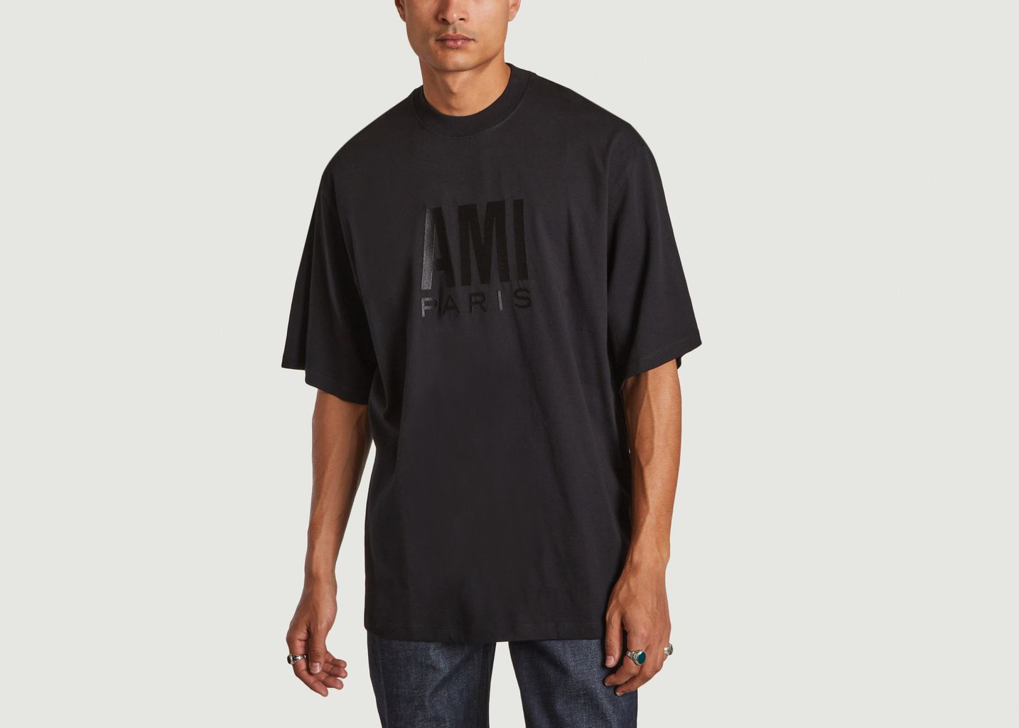 T-shirt en jersey de coton biologique - AMI Paris