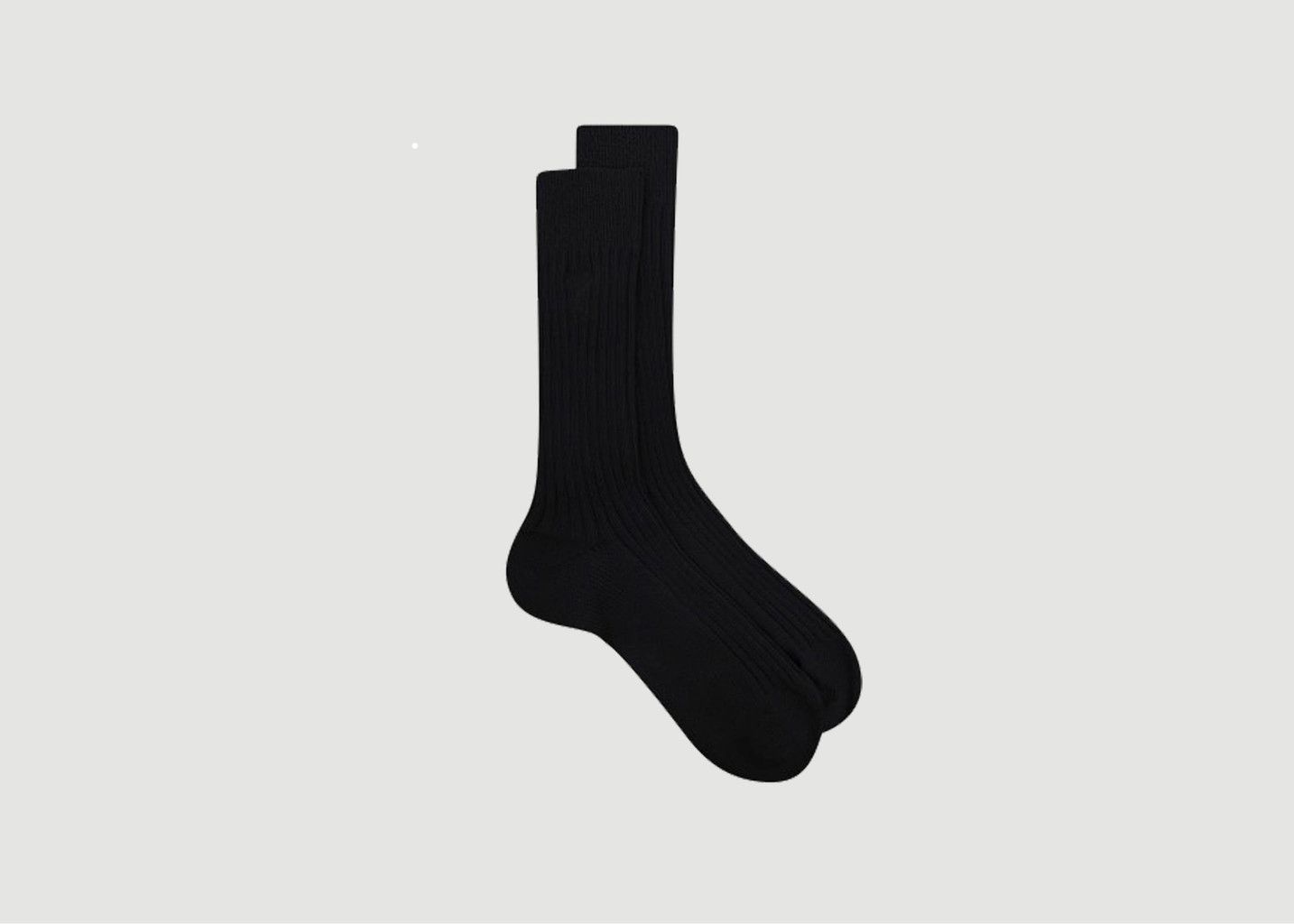 Pair of plain cotton blend socks - AMI Paris