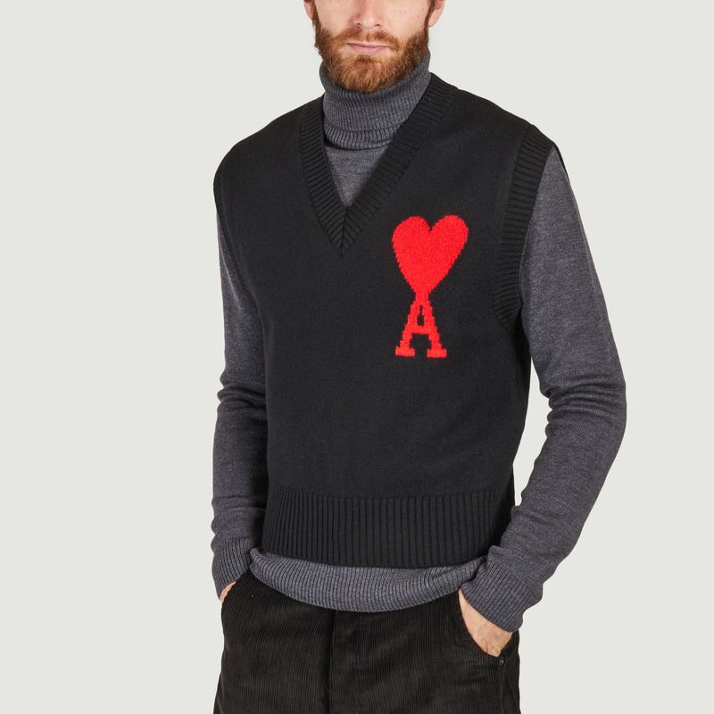 Merino sleeveless sweater - AMI Paris