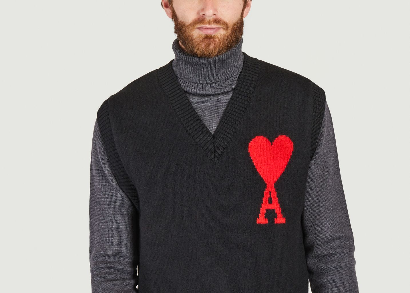 Merino sleeveless sweater - AMI Paris