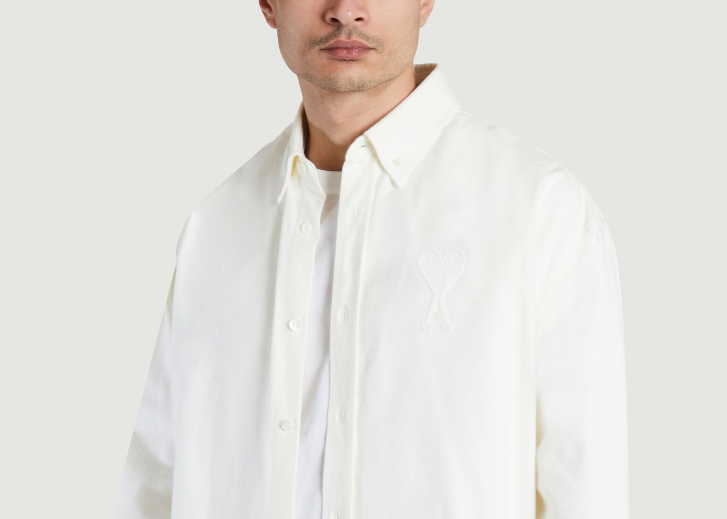 Button-down collar shirt - AMI Paris