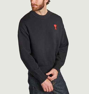 Pull Col Rond Ami de Coeur