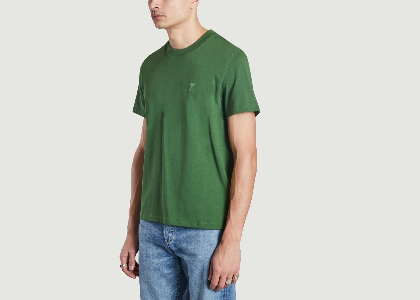 Teeshirt Vert Homme • Tee shirt Coeur • Vague d'Amour