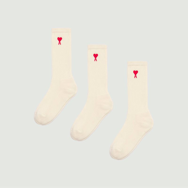 Pack of 3 pairs of socks - AMI Paris