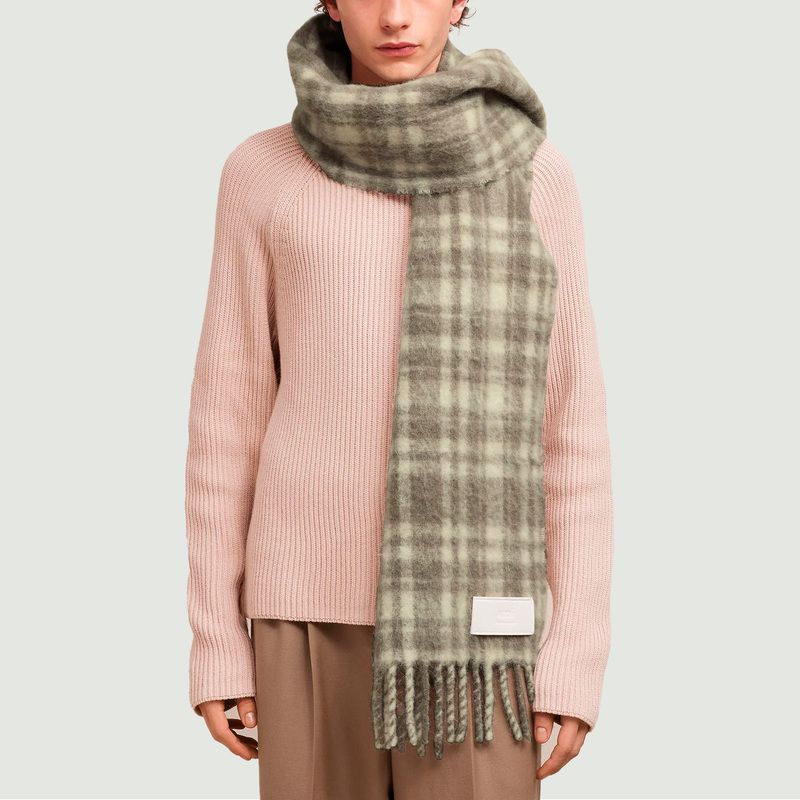 Oversize Check scarf - AMI Paris