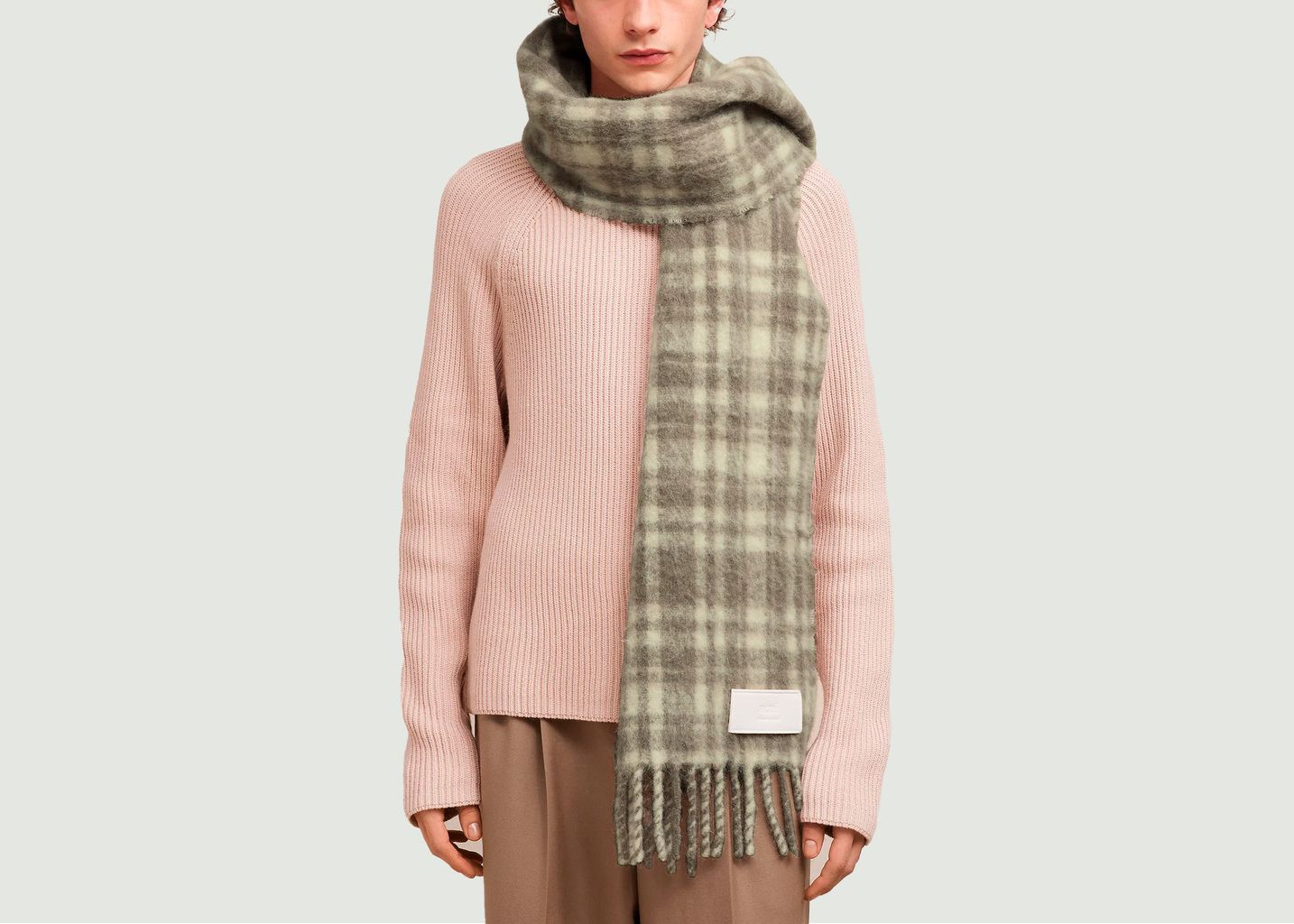 Oversize Check scarf - AMI Paris