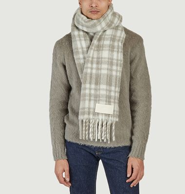 Oversize Check scarf