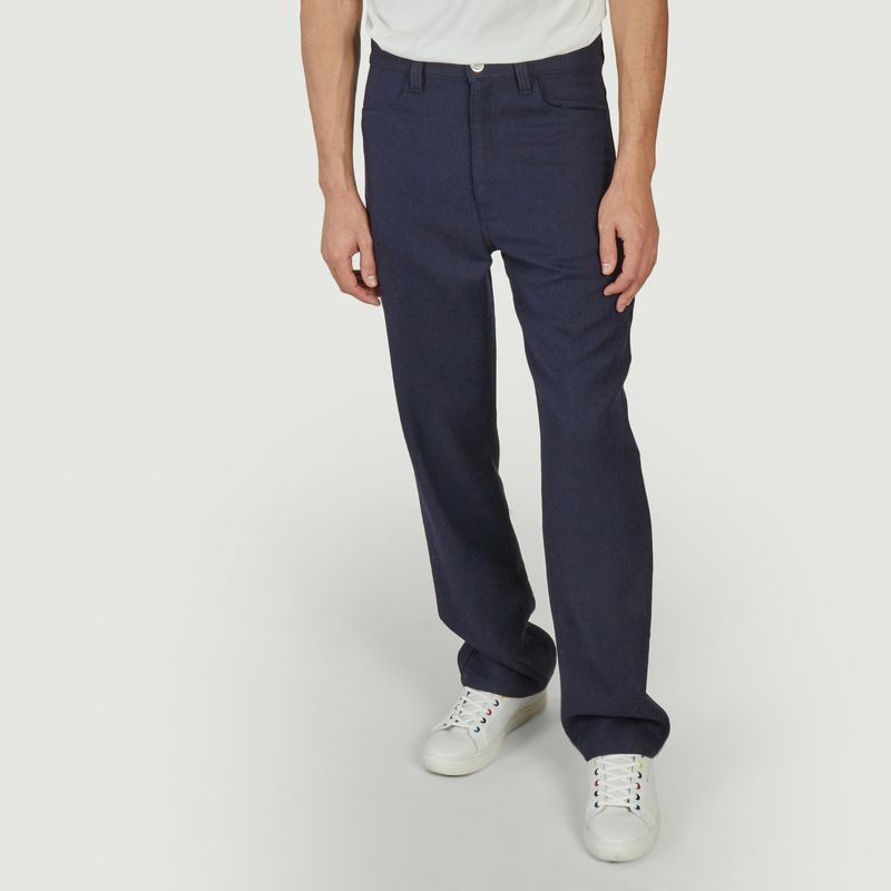 Straight Fit Pants - AMI Paris