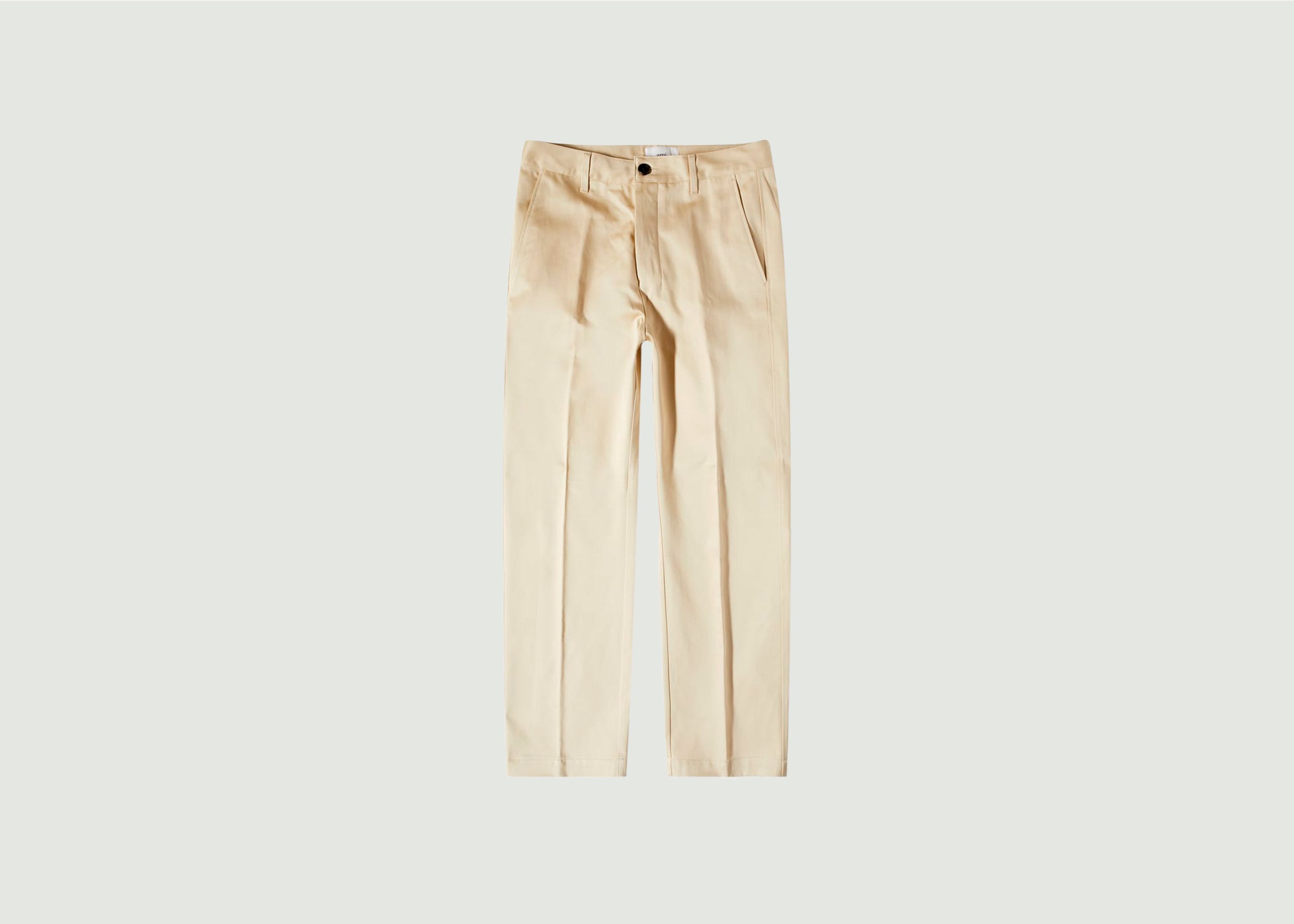 Straight Chino Trousers - AMI Paris