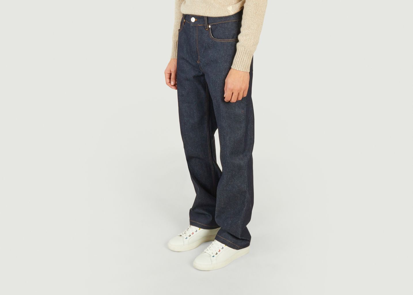 Straight Fit Jeans - AMI Paris